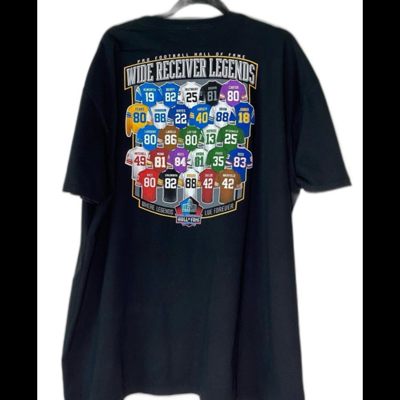 Pro Football T-Shirt Men’s Size XXXL Black Hall of Fame Wide Receiver Legends - Picture 2 of 9